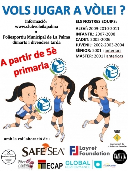 💙🖤 VOLS JUGAR AMB NOSALTRES? INSCRIPCIONS NOVES JUGADORES  💙🖤 - Club Volei La Palma