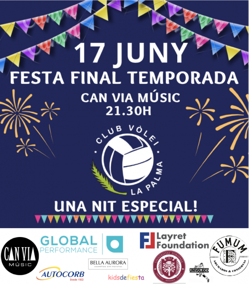 🎉 FESTA 💙🖤 FINAL 💙🖤 TEMPORADA 🎉 - Club Volei La Palma