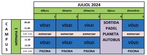 🏐⛱️🏐⛱️🏐 PRIMERA SETMANA - CAMPUS ESTIU 2024 🏐⛱️🏐⛱️🏐 - Club Volei La Palma