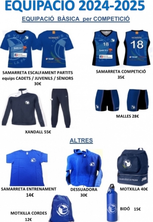 💙🖤💙🖤 EQUIPACIÓ OFICIAL  2024 - 2025  💙🖤💙🖤 - Club Volei La Palma