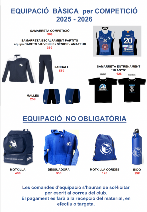 💙🖤 🏐🏐 💙🖤  EQUIPACIONS  💙🖤 🏐🏐 💙🖤 - Club Volei La Palma