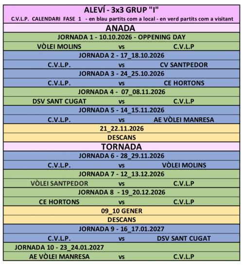 ALEVÍ NEGRE - Club Volei La Palma